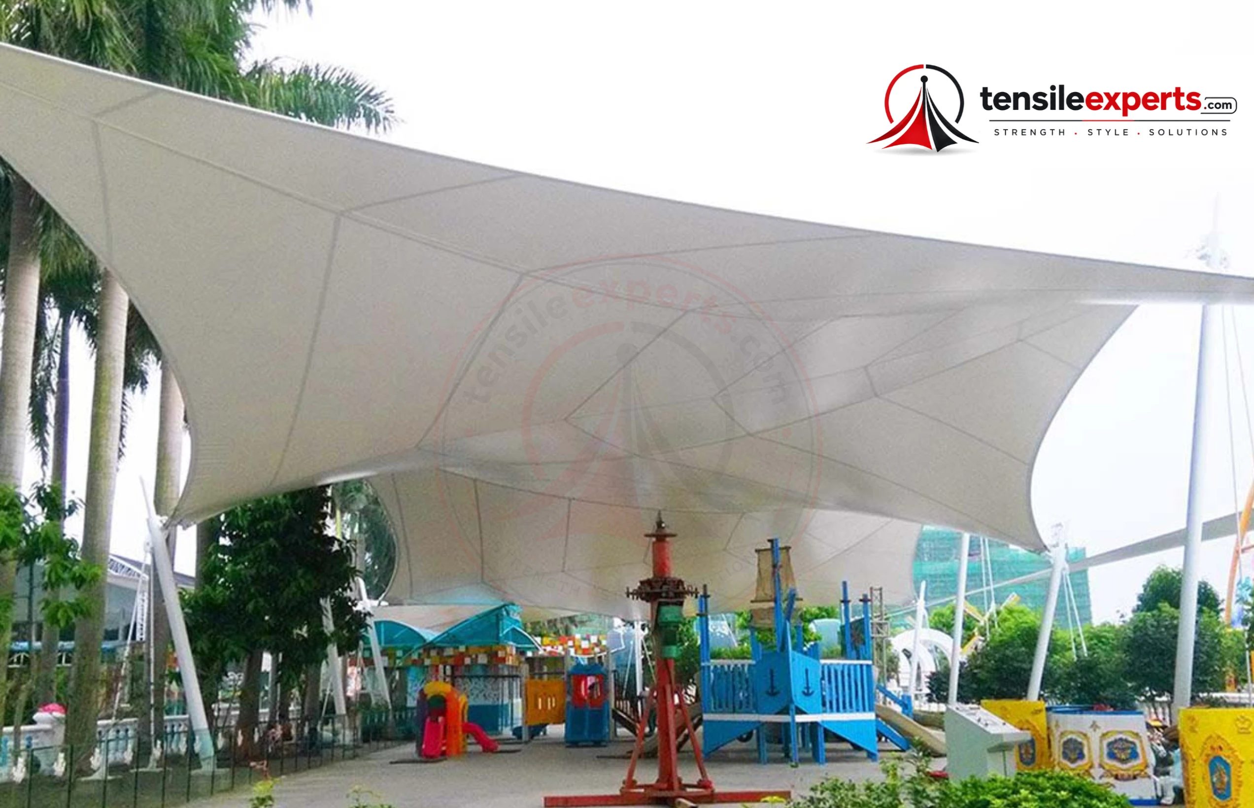 Fabric tensioning is the final structural stage — precision here determines both appearance and long-term performance.
