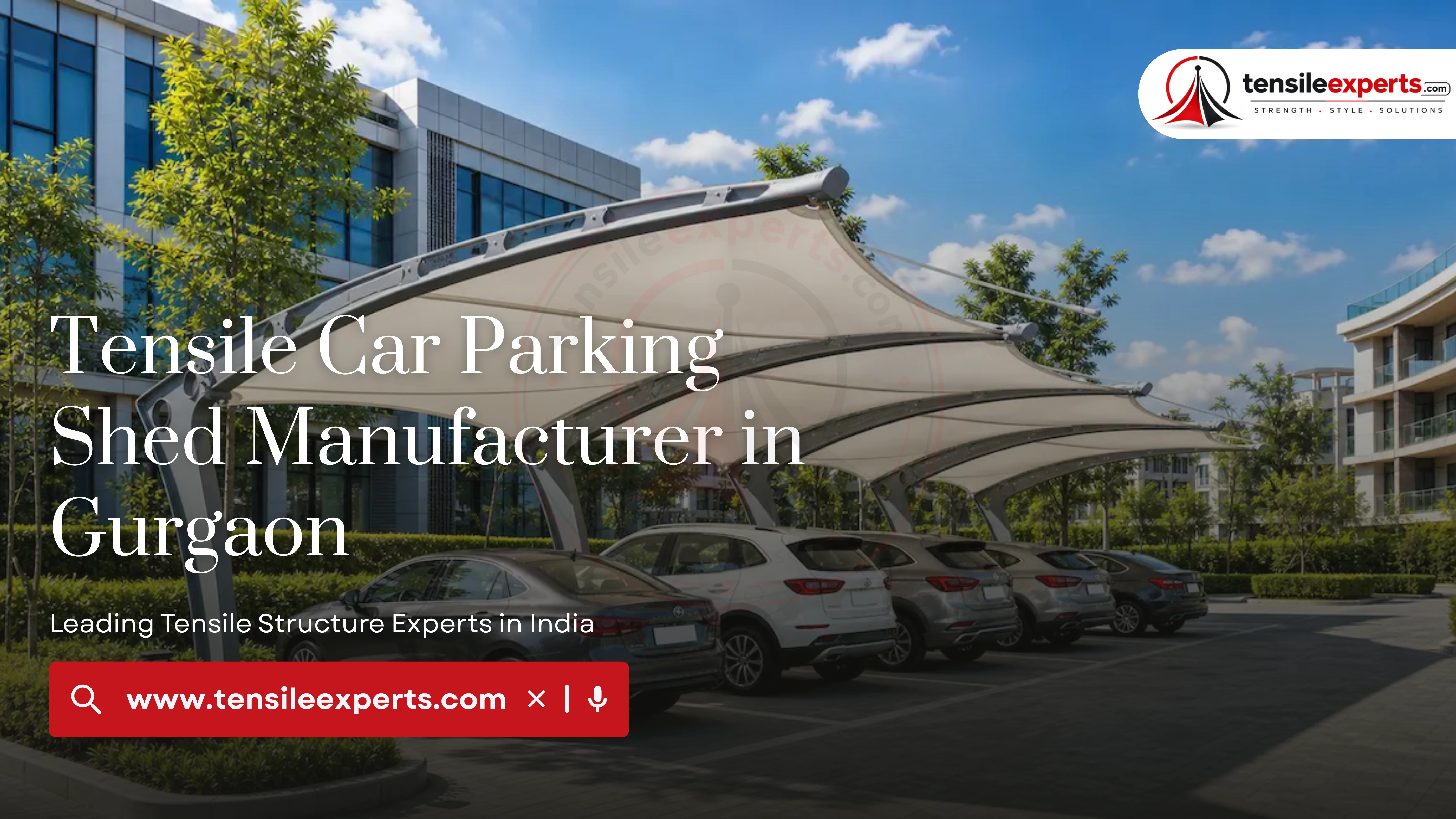 Tensile Car Parking Shed Manufacturer in Gurgaon