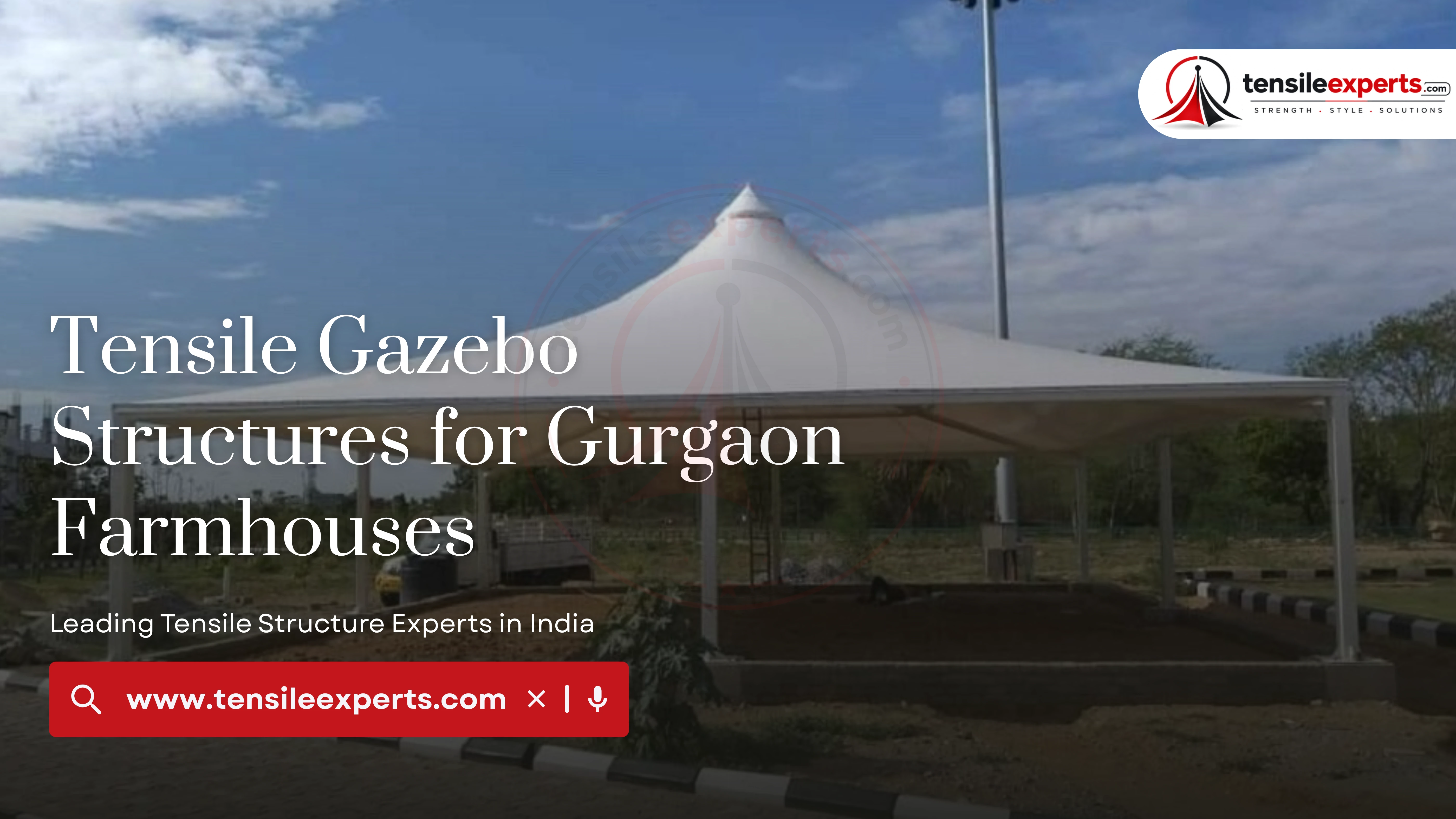 Tensile Gazebo Structures for Gurgaon Farmhouses