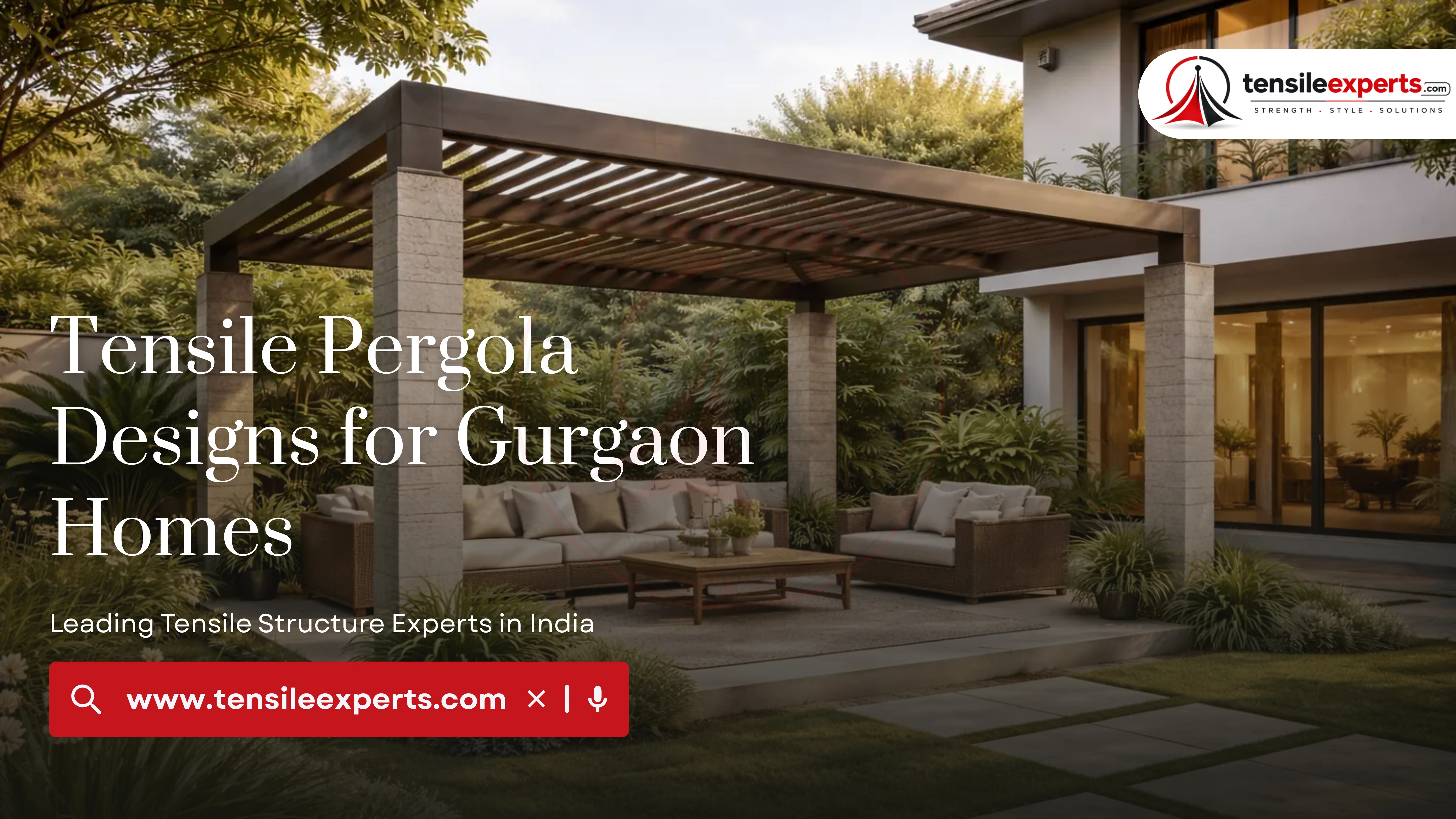 Tensile Pergola Designs for Gurgaon Homes