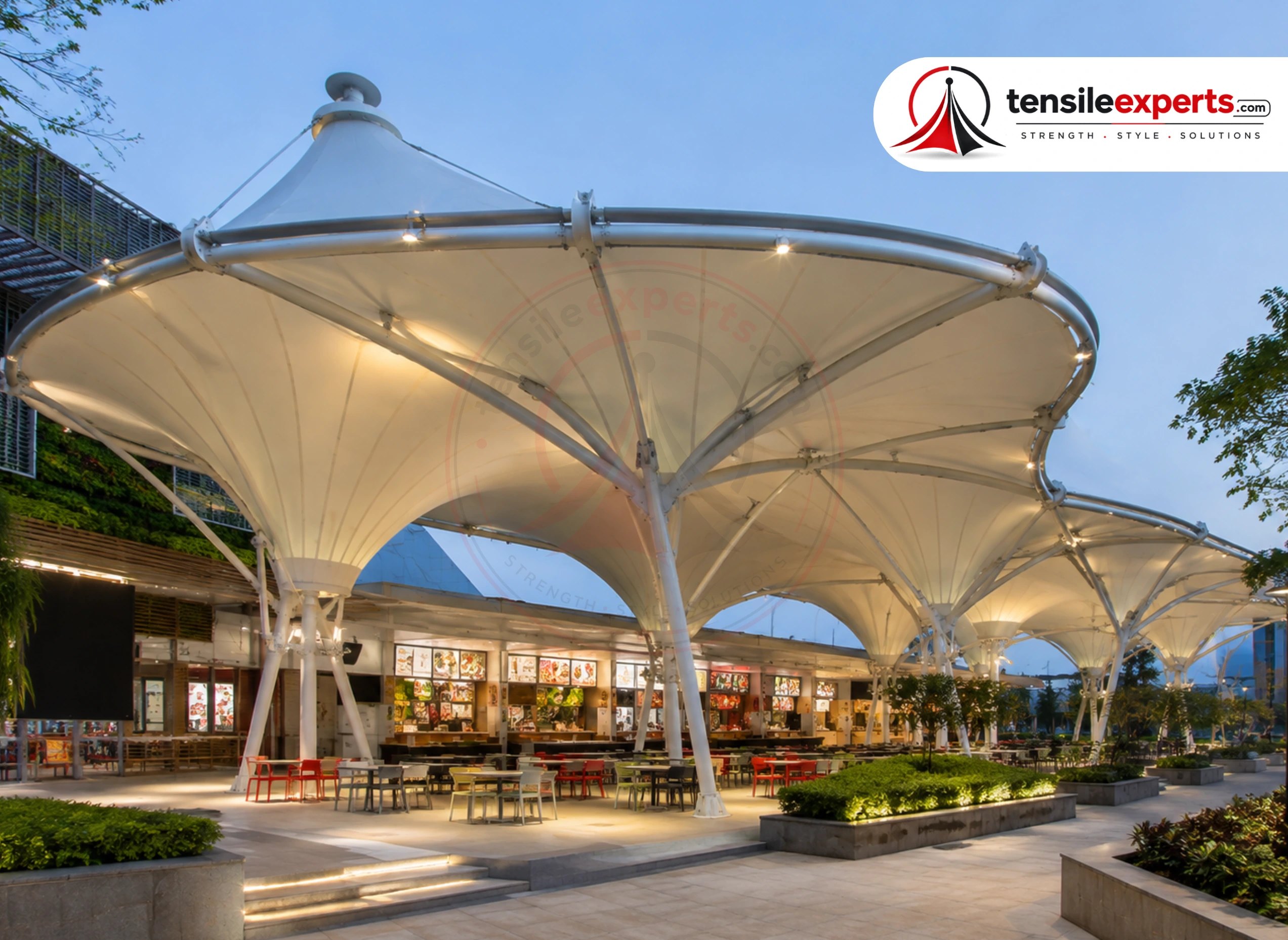 Tensile Food Court Structure